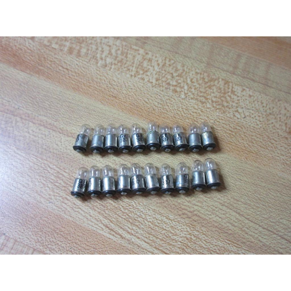 General Electric 387 Miniature Lamp Light Bulb GE (Pack of 20) - New No Box