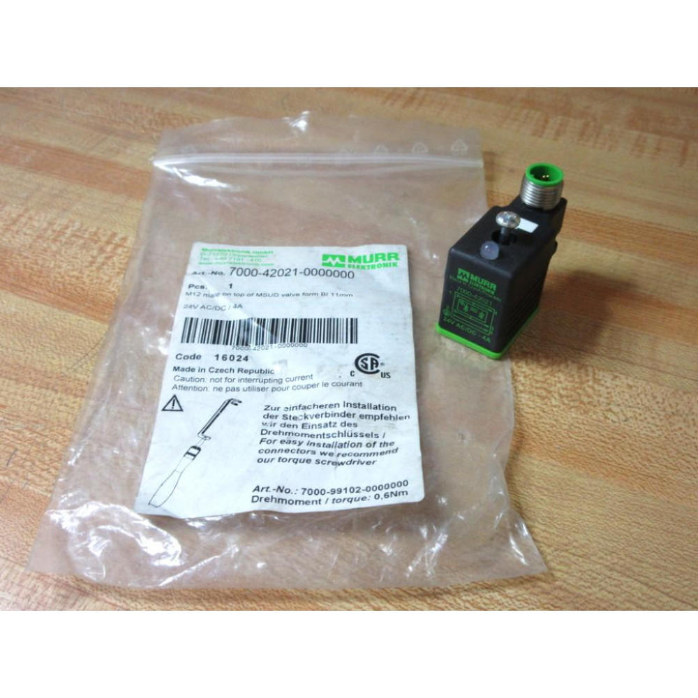 Murr Elektronik 7000-42021-0000000 Valve Connector