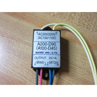 Nissei A200-D90 Brake Rectifier A100-D45