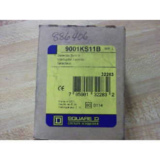 Square D 9001-KS11B Selector Switch 9001KS11B 2 Pos Series L