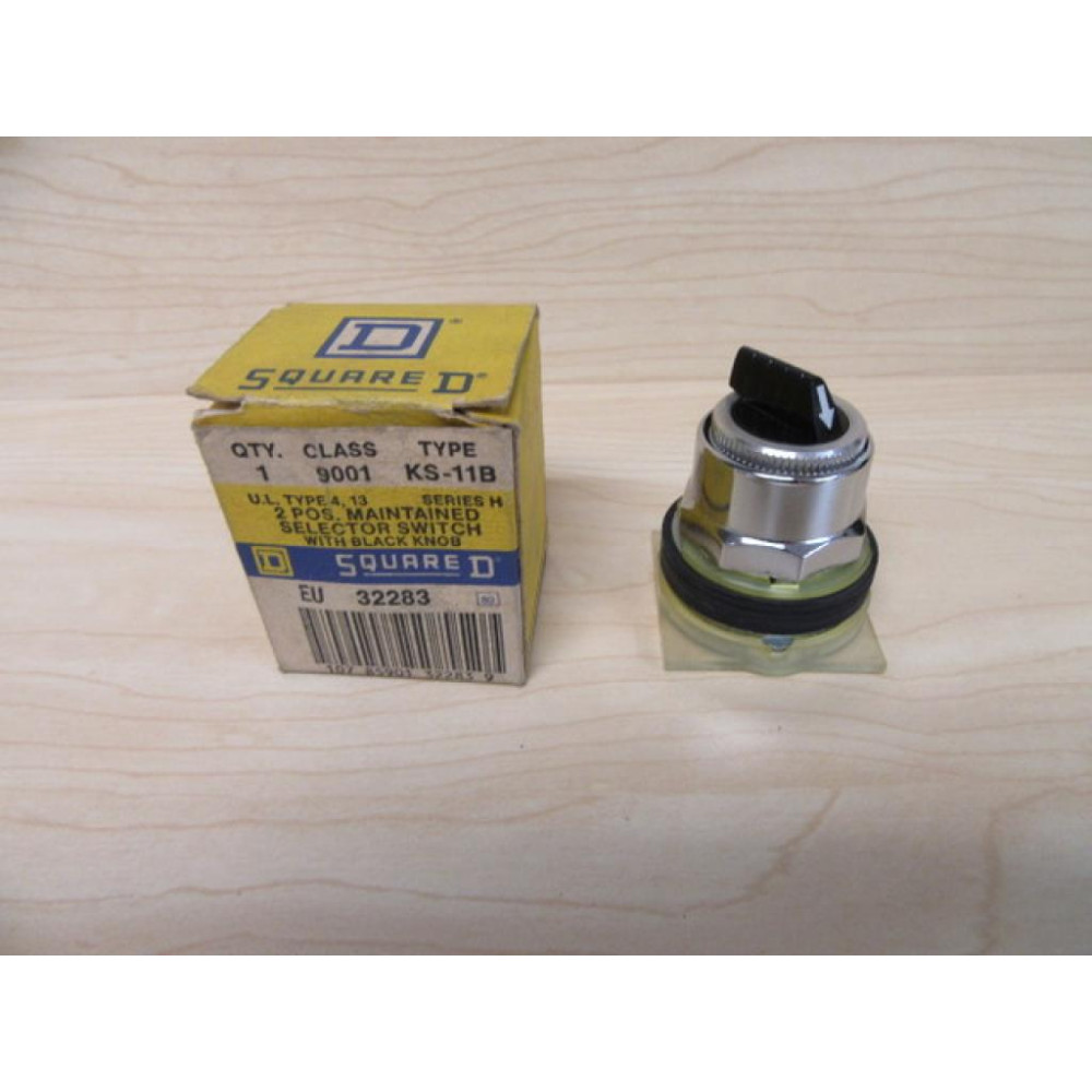 Square D 9001-KS11B Selector Switch 9001KS11B 2 Pos Series H