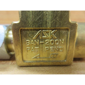 ASK SAN-200N Stop Valve SAN200N - New No Box