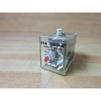 Cutler Hammer D7PR23T1-24V DC Eaton Relay D7PR23T1-24VDC Series A2 - Used