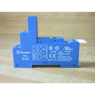 Finder 95.05 Relay Socket 9505 WWhite ID Tab - New No Box