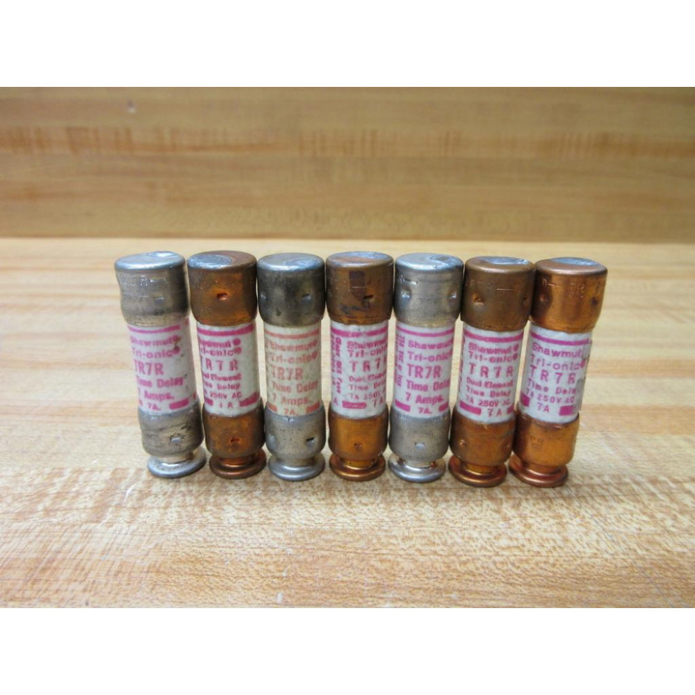 Gould Shawmut Ferraz Mersen TR7R Fuse Cross Ref 4TCP6 Tested (Pack of 7) - Used