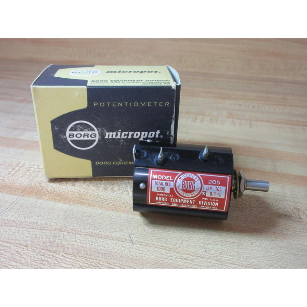 Micropot Model 205 Borg Potentiometer 1000Ω
