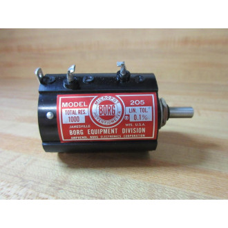Micropot Model 205 Borg Potentiometer 1000Ω - New No Box