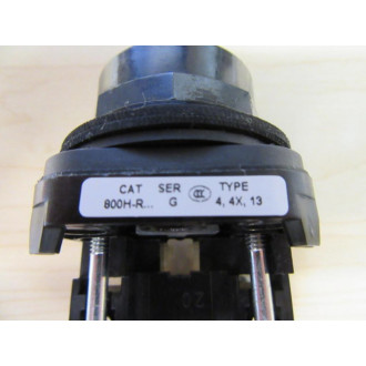 Allen Bradley 800H-R Push Button 800H-R... Extended Black WContact - New No Box