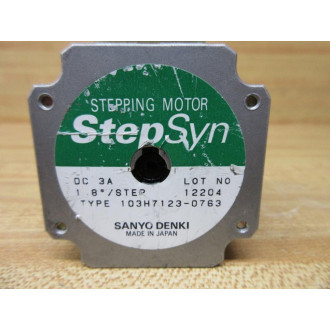 Sanyo Denki 103H7123-0763 StepSyn Stepping Motor 103H71230763 - Used
