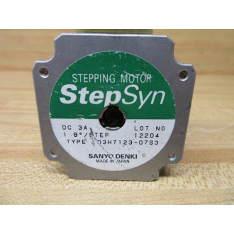 Sanyo Denki 103H7123-0763 StepSyn Stepping Motor 103H71230763 Shaft Tip Missing - Used