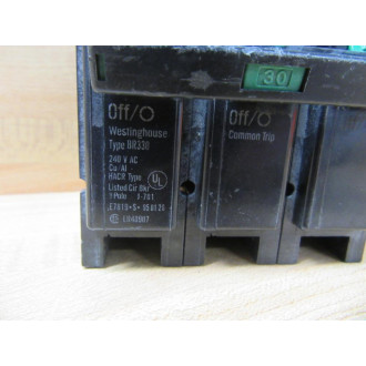Westinghouse BR330 Circuit Breaker 30A 3P - Used