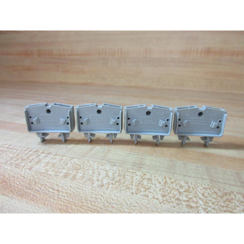 Wago 264-701 Miniature Through Terminal Block 264701 (Pack of 4) - Used