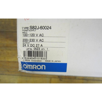 Omron S82J-60024 Power Supply S82J60024