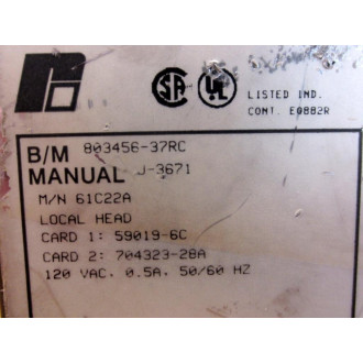 Reliance Electric 61C22A AutoMate Local IO Head 803456-37RC - Used