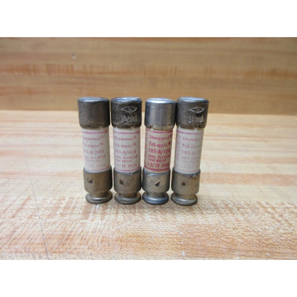 Gould Shawmut Ferraz TR1-810R Fuse Cross Ref 4TCN1 Tested (Pack of 4) - Used