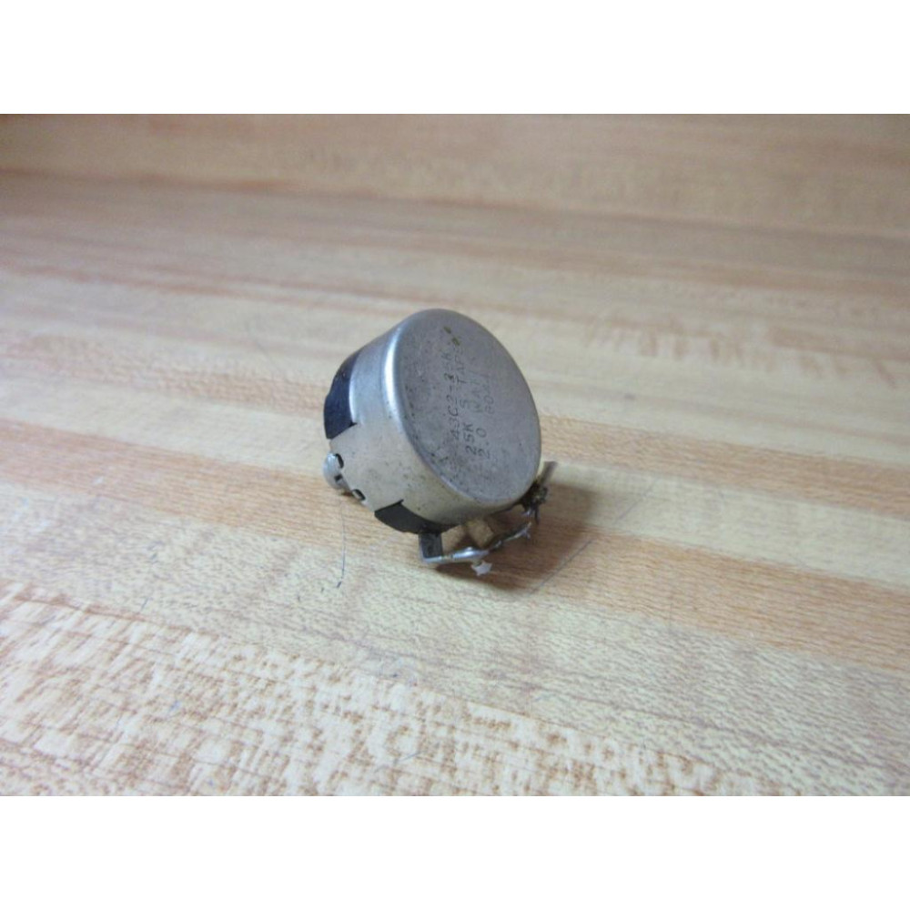 Clarostat 43C2-25K Potentiometer 2W 25K Ohms - Used