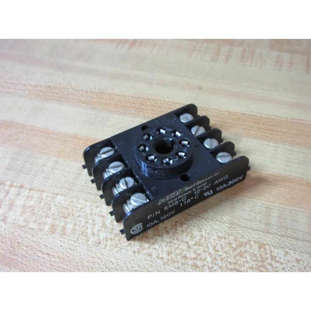 Reed Devices SM8-C RDI Relay Socket SM8C - New No Box