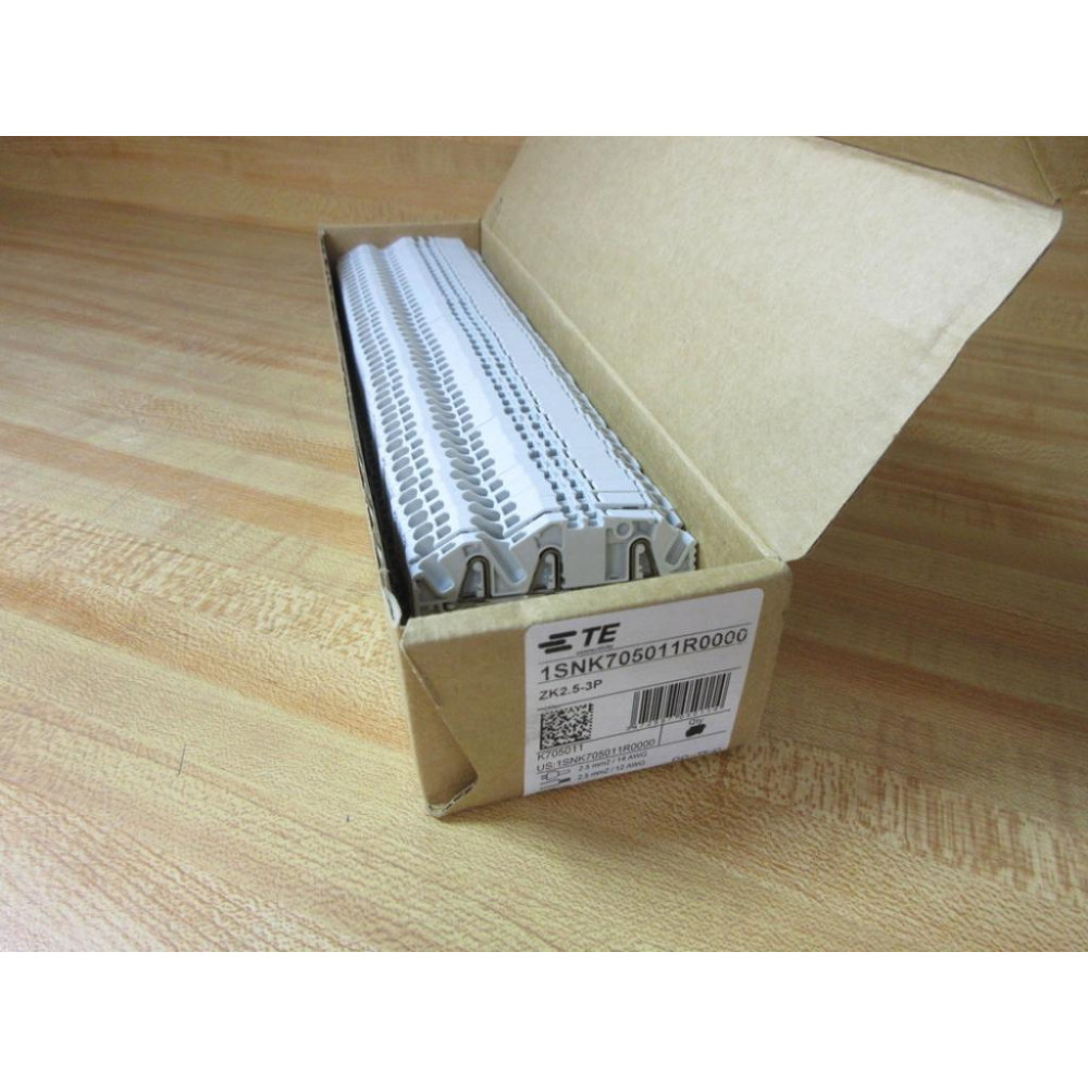 TE Connectivity 1SNK705011R0000 ABB Contact Block ZK2.5-3P (Pack of 45)