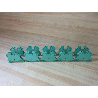 Allen Bradley 1492-J6 Terminal Block 1492J6 Green (Pack of 10) - New No Box