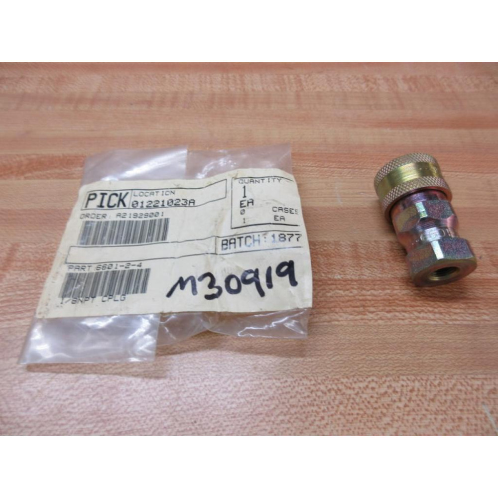 Parker 6601-2-4 Hydrauic Coupling 660124