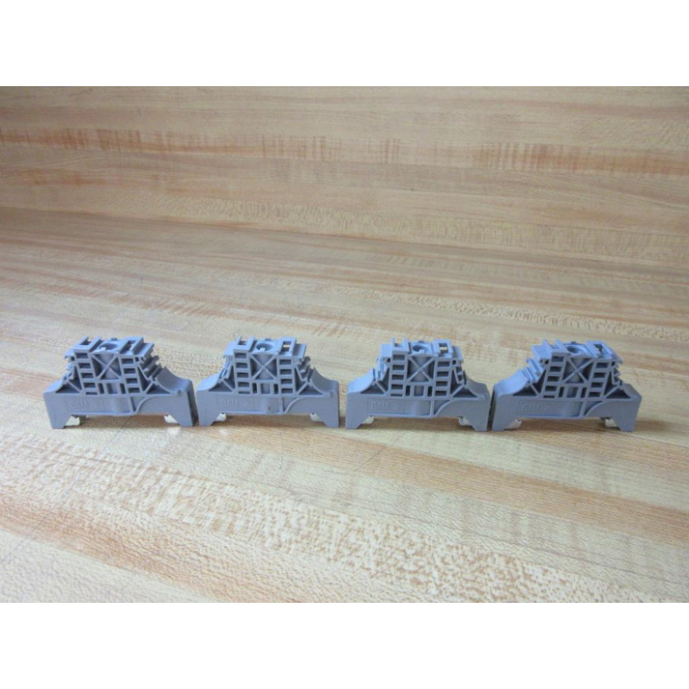 ABB Entrelec BAM-2 End Stop 020635116 (Pack of 4) - New No Box