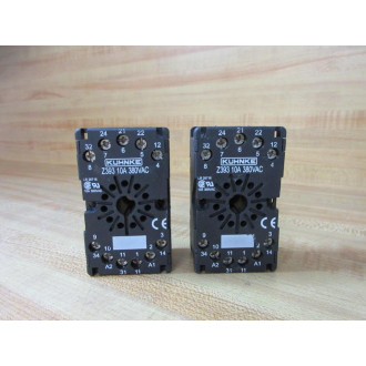 Kuhnke Z393 Relay Socket Black (Pack of 2) - New No Box