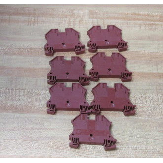 Allen Bradley 1492-J6 Terminal Block 1492J6 1492-J6RE Red (Pack of 7) - New No Box
