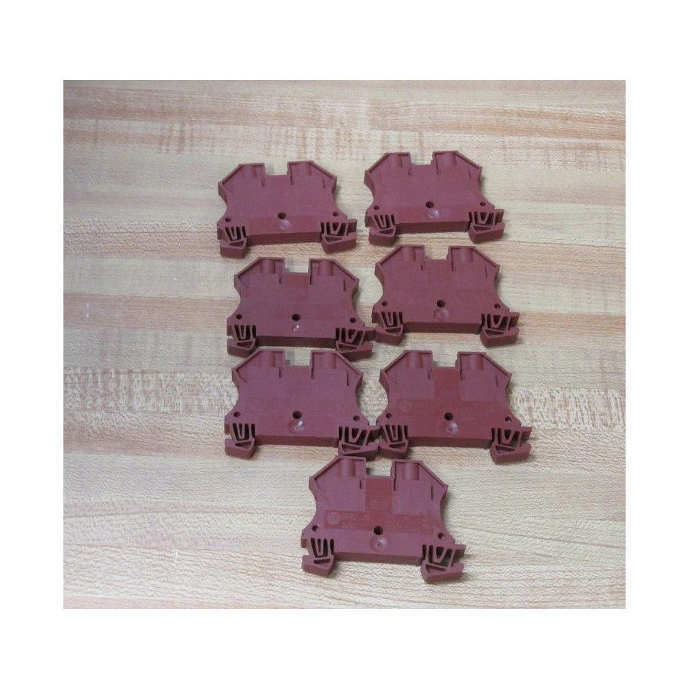 Allen Bradley 1492-J6 Terminal Block 1492J6 1492-J6RE Red (Pack of 7) - New No Box