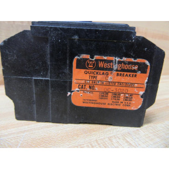 Westinghouse QC-3020 Circuit Breaker 20A 3P QC3020 - Used
