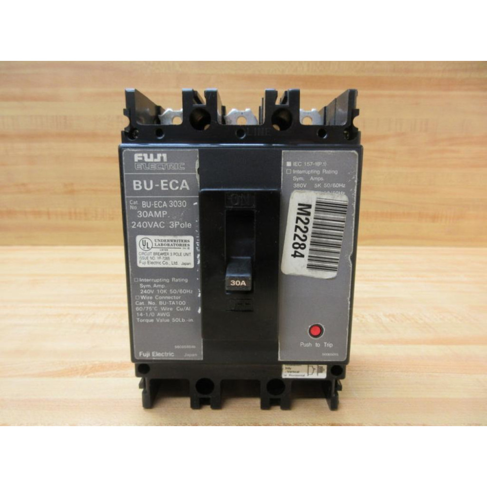 Fuji Electric BU-ECA-3030 Molded Case Circuit Breaker BUECA3030 - Used