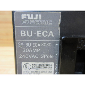 Fuji Electric BU-ECA-3030 Molded Case Circuit Breaker BUECA3030 - Used