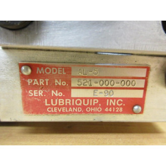 Lubriquip 521-000-000 Lubricator Pump 521000000 - Used