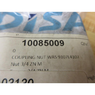 Disa 10085009 Coupling Nut 9107L4107 (Pack of 11)