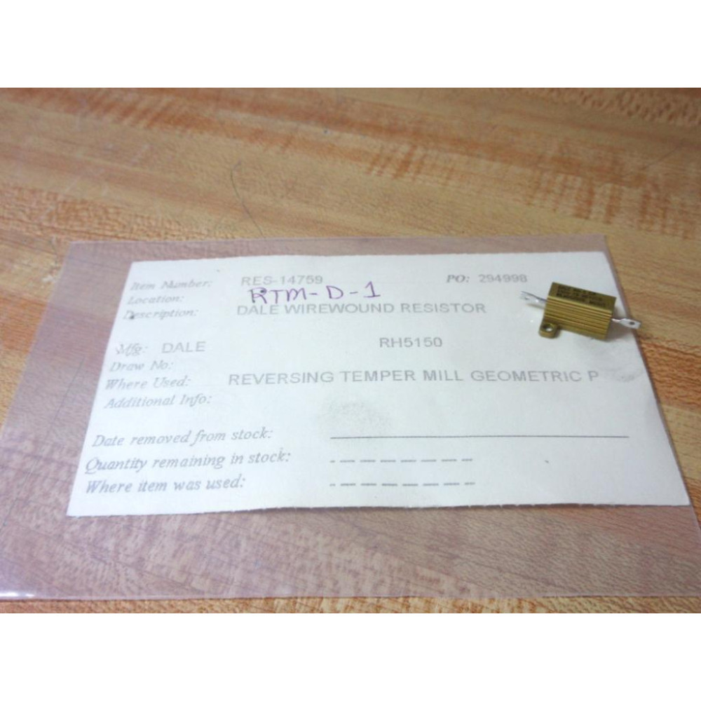 Dale RH5150 Vishay Wirewound Resistor RH-5