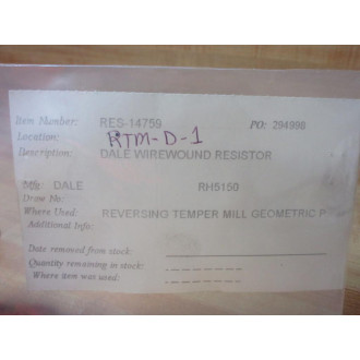 Dale RH5150 Vishay Wirewound Resistor RH-5