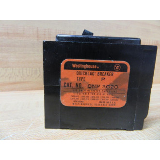 Westinghouse QNP 3020 Circuit Breaker 20A 3P QNP3020 - Used