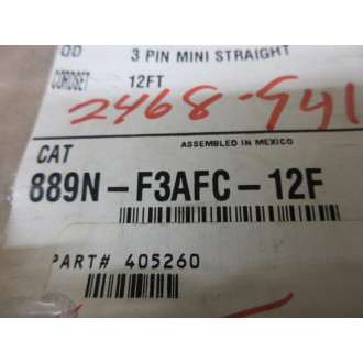 Allen Bradley 889N-F3AFC-12F QD Cordset 889NF3AFC12F