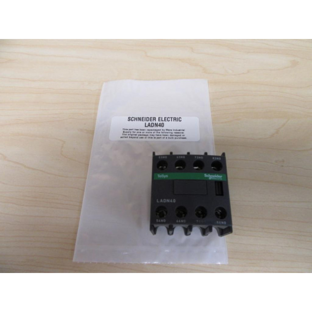 Telemecanique LADN40 Schneider Contact Block Square D 038443 Gray