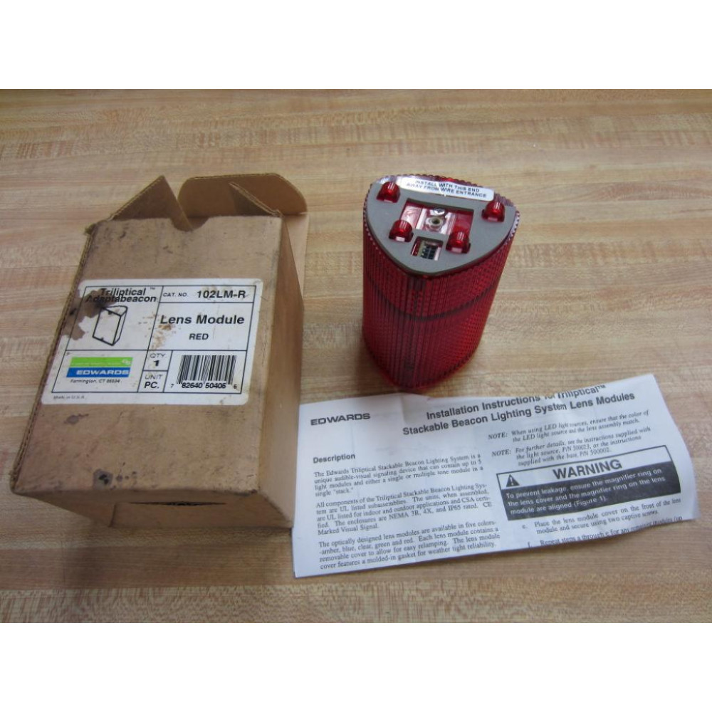 Edwards Signaling 102LM-R Lens Module - Red