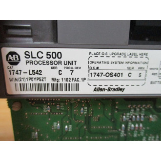 Allen Bradley 1747-L542 SLC 504 CPU 1747L542 Ser.C, Proc.Rev. 7 - Used