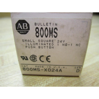 Allen Bradley 800MS-X024A Push Button 800MSX024A Series D
