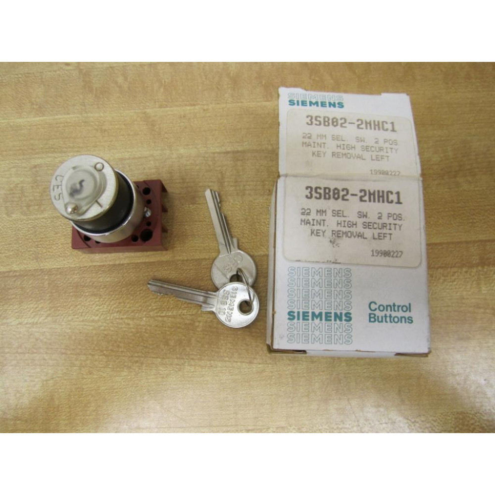 Siemens 3SB02-2MHC1 Selector Switch