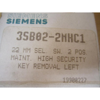 Siemens 3SB02-2MHC1 Selector Switch