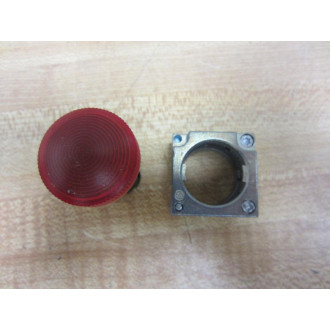 Siemens 3SB3 648-6BA20 Red 3SB36486BA20 w3SB3400-1QB & Base, Clip