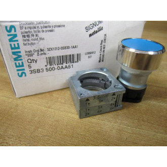 Siemens 3SB3500-0AA51 Blue Button 3SB35000AA51