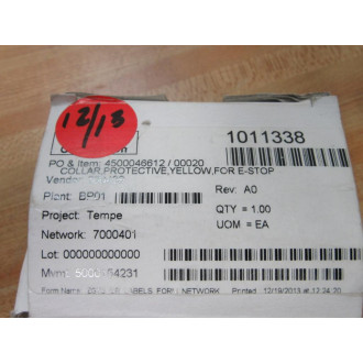 Siemens 3SB3921-0AK Protective Coller 3SB39210AK