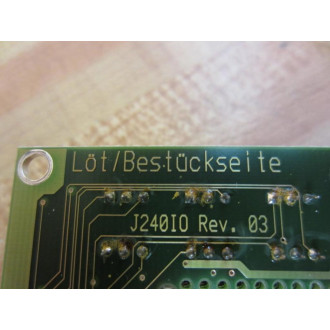 Jetter J240IO Circuit Board Rev.03 - Used