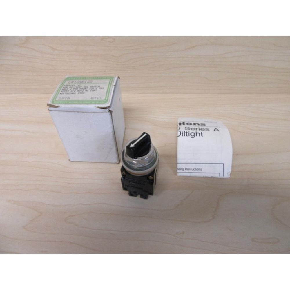 General Electric CR104B122 Selector Switch WStandard Selector Knob