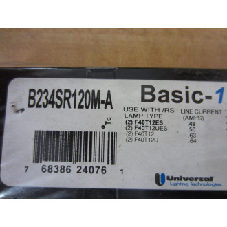 Universal B234SR120M-A Ballast B234SR120M-A000I Plastic Wrapped