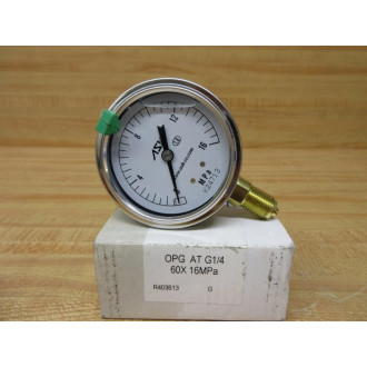 ASK OPG-AT-G14-60X16MPA Fluid Filled Pressure Gauge OPGATG1460X16MPA